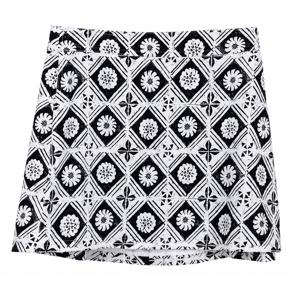 Ripskirt Hawaii Fijian Tapa Wrap Skirt XL Black White Adjustable Limited Edition